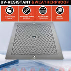 Swimables Pool Skimmer Cover Plate 10" Skimmer Lid Replacement SPX1082E, SP082, 1083, 1084, 1085 and S1086 | Industrial Grade Pool Skimmer Lid Compatible with 1082 Series Hayward Skimmers (Gray)