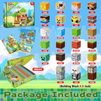 ToyUnited 200PCS Magnetic Blocks - Magnetic Building Blocks, Magnet Cubes Game, Stacking Forest Set, STEM Montessori Sensory Stacking Toys for Kids, Birthday Gifts for Boys and Girls Age 3+ Years Old