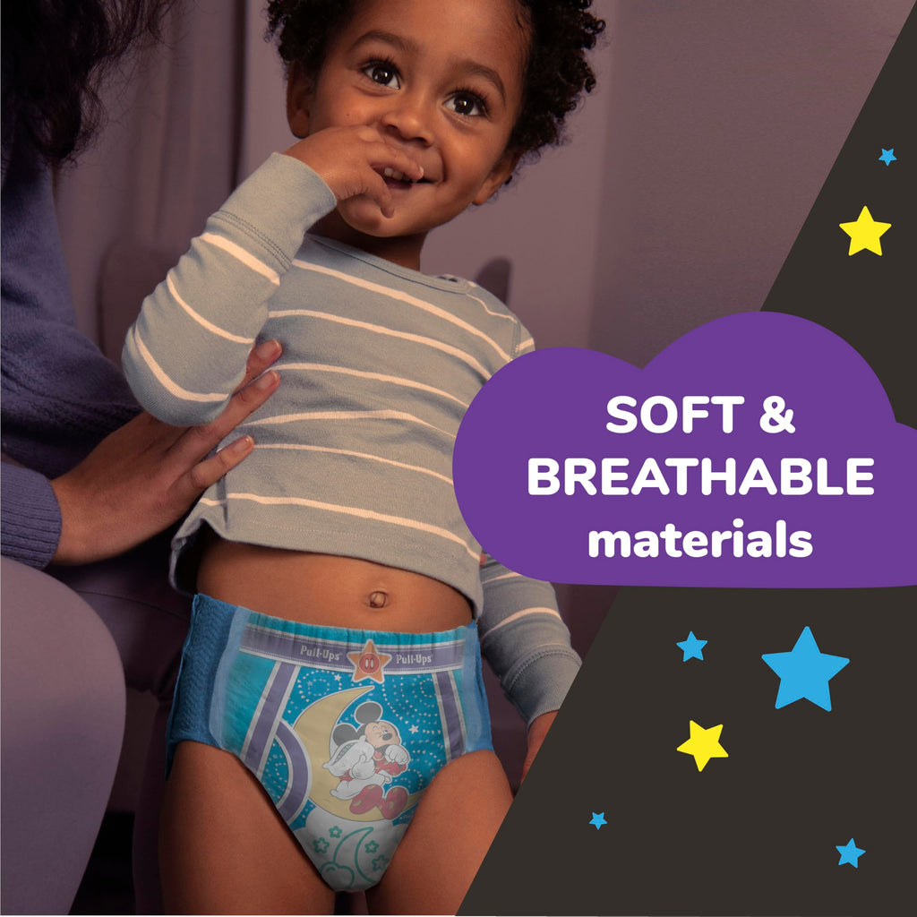 Pull-Ups Boys' Night-Time Potty Training Pants, Size 3T-4T, 60 Count
