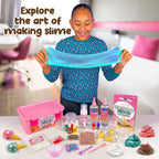 Original Stationery Ice Cream Slime Kit for Girls Toys, DIY Cherry-Scented Slime Making Set with 31 Pieces, Fun Arts and Crafts for Kids Ages 8-12, Birthday Gift