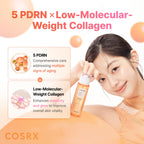COSRX 5 PDRN Collagen Intense Vitalizing Serum - Korean Serum for Skin Firming & Glowing with Salmon DNA, Centella, Lactobacillus PDRN & Collagen, Korean Skin Care (3.38 fl.oz.)