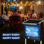 Solar Bug Zapper Outdoor, PhatroyYee Mosquito Zapper 4500V, Waterproof Portable Fly Zapper, Rechargeable Electric Mosquito Killer, Cordless Fly Insect Mosquitos Trap for Patio Yard Home Garden Camping