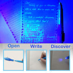 SCStyle Invisible Ink Pen 28Pcs With UV Light Party Favors for kids,Spy Pen