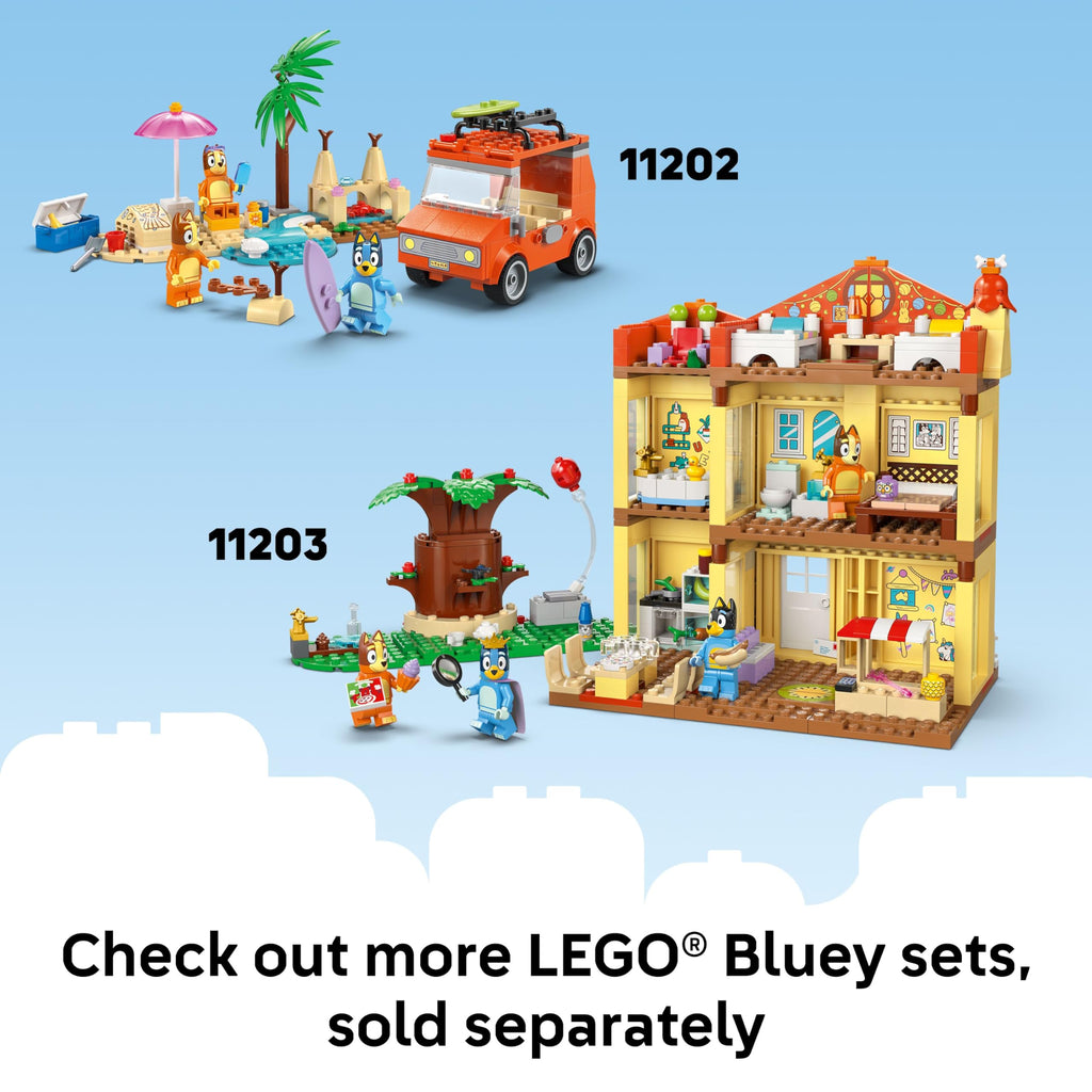LEGO Bluey Playground Fun with Bluey and Chloe Sensory Building Blocks - Preschool Pretend Play & Learning Toys for Kids - 4 Year Old Girl & Boy Birthday Gifts - 11201
