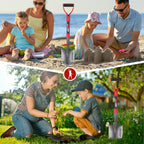 HANTOP Sharp Blade Mini Round Digging Garden Camping Shovel Spade 28 Inch
