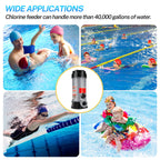 CL200 Inline Automatic Pool Chlorinator Feeder, Compatible with Hayward CL200 In-Ground Pools, Fits 1-1/2" Inner & 2" Outer Thread PVC Pipe, Large Capacity Chlorine Tablet Dispenser