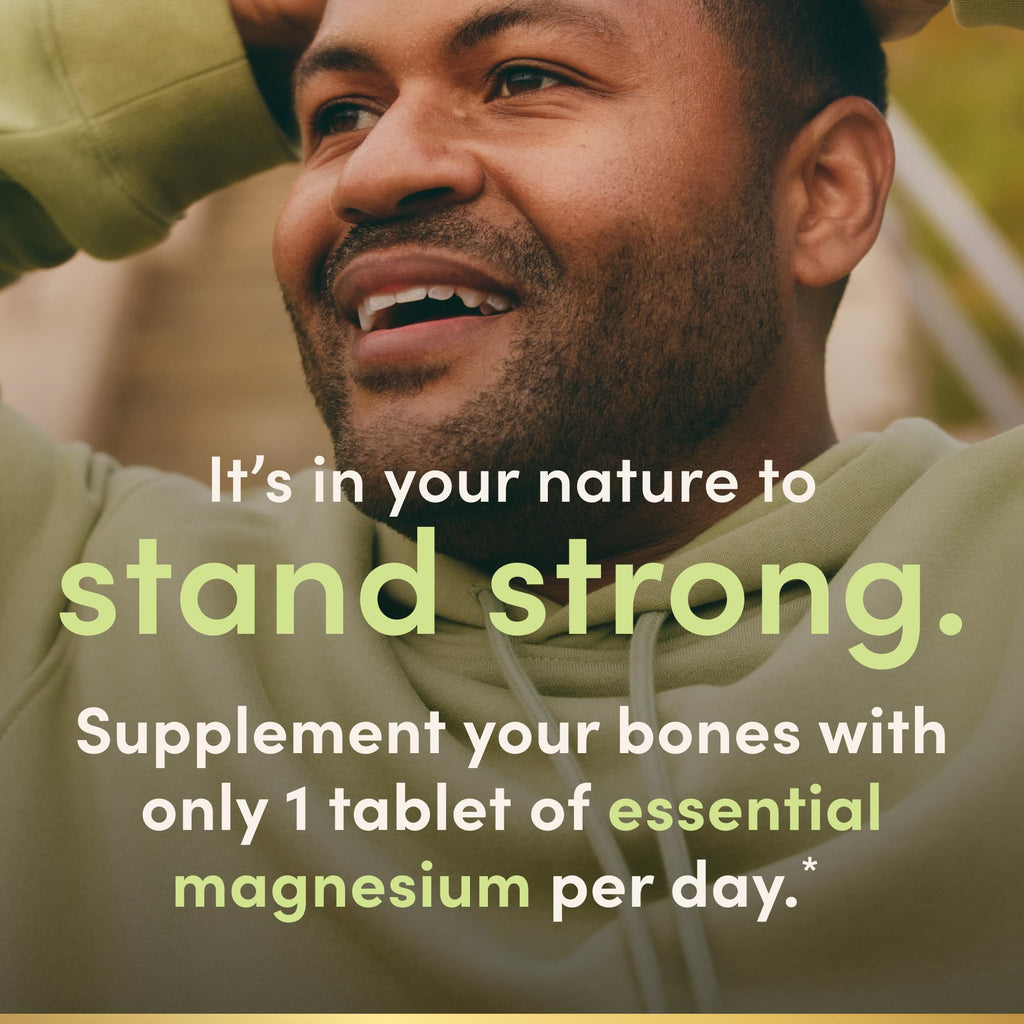 Nature's Bounty Magnesium Supplements 500mg Tablets, Support Bone & Muscle Health, 200 Count (Pack of 2)