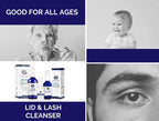 Lid and Lash Cleanser – 2oz Bottle – Pure Hypochlorous Acid Spray for Soothing Dry Eye Irritation – Daily Eyelid & Lash Cleanser
