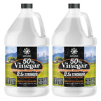 Calyptus 50% Pure Concentrated Vinegar | Maximum-Performance (12.5X) Power | Technical Grade | Dilutes Easily to 5% Acidity (1.5 Cups per Gallon) | Home and Outdoor Cleaning Concentrate | 2 Gallon