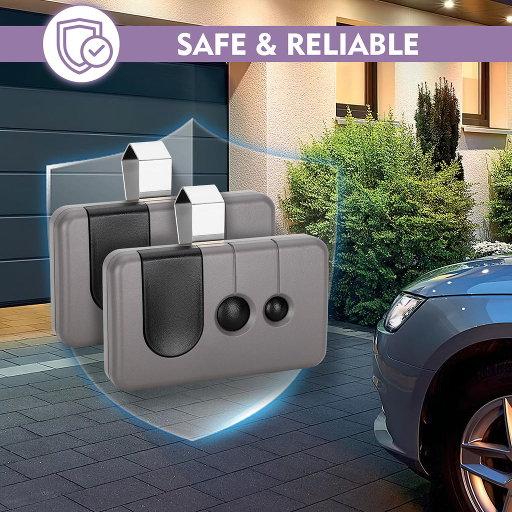 2 for Sears Craftsman Garage Door Remote 139.53753 53753 139.18191 HBW2028 371LM 373LM 375LM 950CD 953D 956D, Work with Purple Learn Button ONLY(2006-2013)