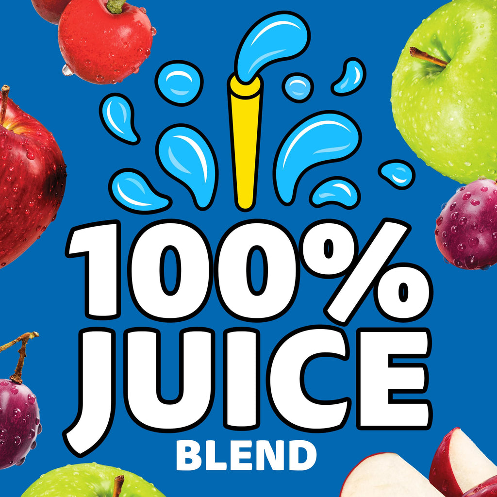 Capri Sun 100% Juice Fruit Punch Naturally Flavored Juice Blend, 40 ct Pack, 4 Boxes of 10 Pouches