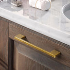 TUNNY 10 Pack Classic Cabinet Handles-3"/76mm Screw Spacing Antique Brass Furniture Hardware Handles for Kitchen Cabinets Bedroom Cabinet Pull