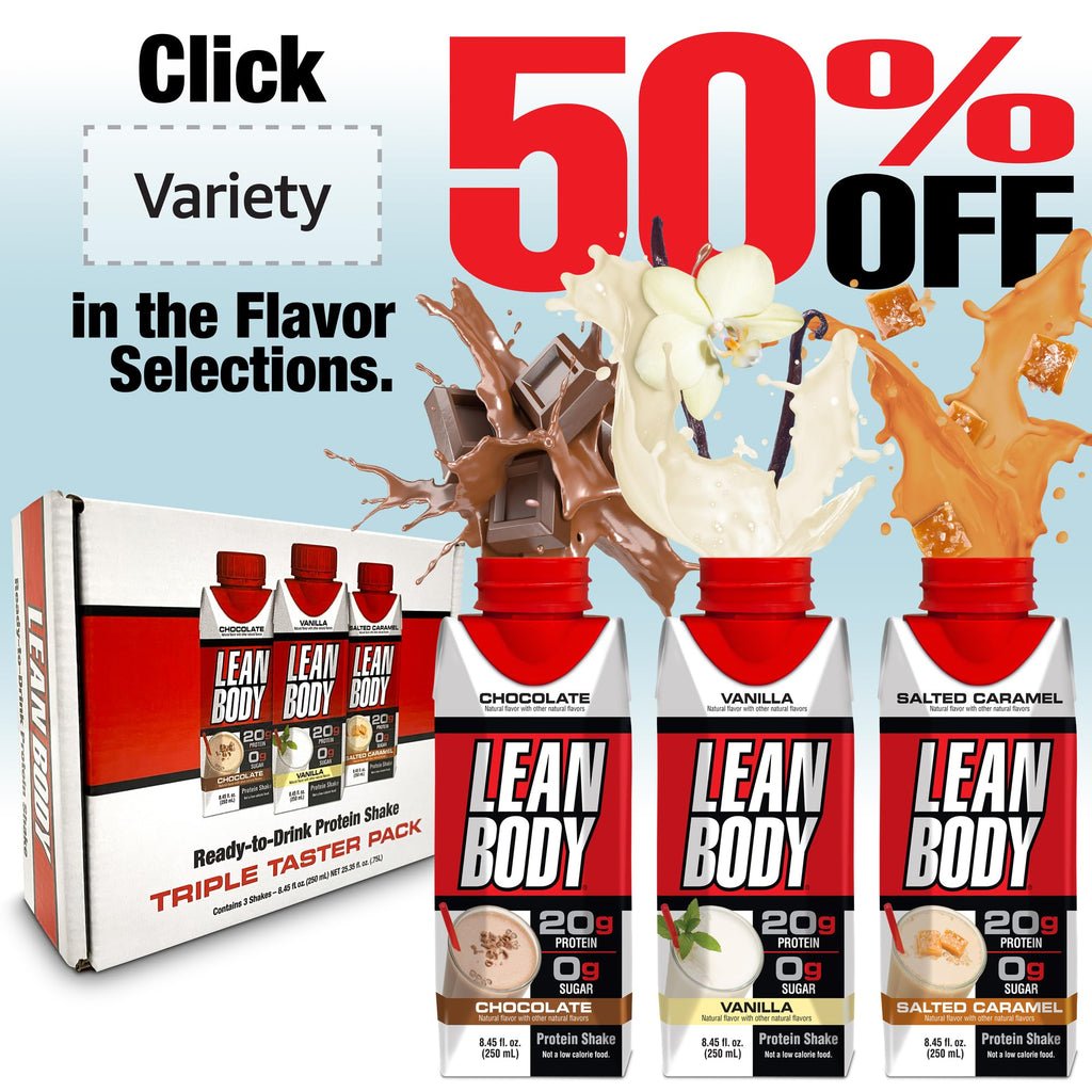 Labrada Lean Body Ready-to-Drink Chocolate Protein Shake, 40g Protein, Whey Blend, 0 Sugar, Gluten Free, 22 Vitamins & Minerals, LABRADA, 17 Fl Oz (Pack of 12)