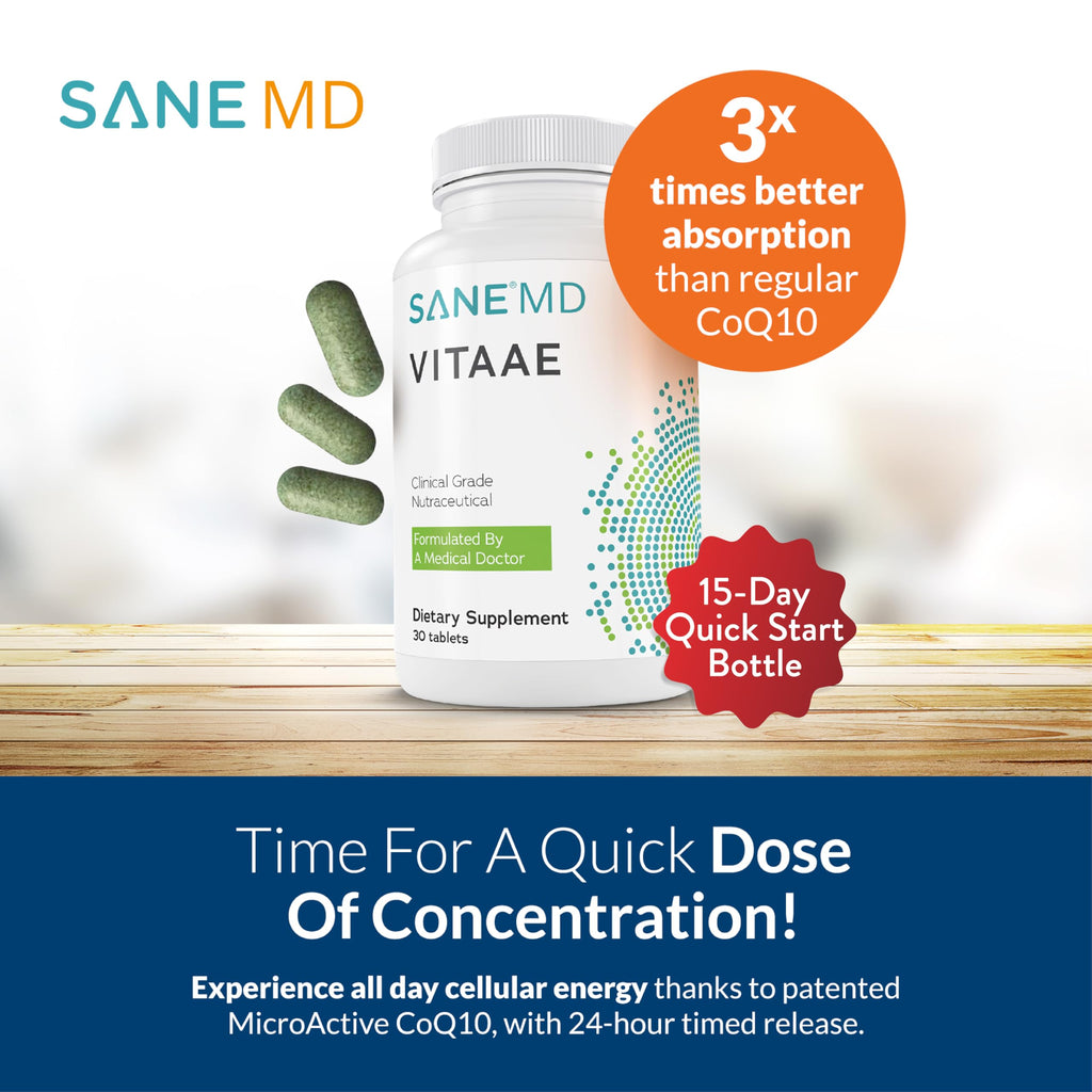 SANE MD Vitaae - Throat Phlegm, Coughing, and Brain Support - Citicoline Supplements for Respiratory, Throat, and Brain Health