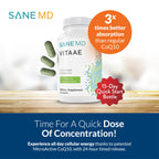 SANE MD Vitaae - Throat Phlegm, Coughing, and Brain Support - Citicoline Supplements for Respiratory, Throat, and Brain Health