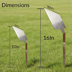 Signxuni Engraved Memorial Plaques for Outdoors, Stake Mounted Metal Plaque