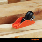 JORGENSEN No.101 Mini Wood Planer - Mini Hand Planer for Woodworking, Block Plane, Small Hand Plane for Trimming, Wood Planing, Craft, Professional Ductile Iron Body, Adjustable Cutting Depth