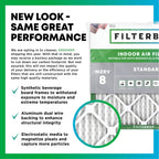 Filterbuy 20x20x4 Air Filter MERV 8 Essential Dust & Allergy Defense (1-Pack), Electrostatic Pleated HVAC AC Furnace Filters Replacement, Made in USA (Actual Size: 19.50 x 19.50 x 3.63)