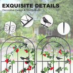 Macteyia 2 Pack 86.7" H x 19.7" W Metal Garden Trellis with Black Coating, Wire Lattice Grid Panel for Climbing Plants Outdoor Roses Vine Cucumbers Vegetables Flower Support (86.7" H, 2 Pack)