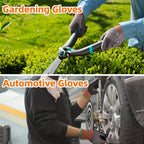 Schwer 3/6/12 Pairs Work Gloves Sandy Nitrile Coated LT5626, Level 6 Abrasion Resistant (Certified) Heavy Duty Working Gloves with Grip for Men Women, Touch-Screen, for Gardening, Construction, XL