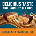 CLIF BUILDERS Protein Bars - Chocolatey Peanut Butter - 20g Plant Based Protein - Gluten Free - Non-GMO - Low Glycemic - No Artificial Sweeteners - 2.4 oz. (12 Pack)
