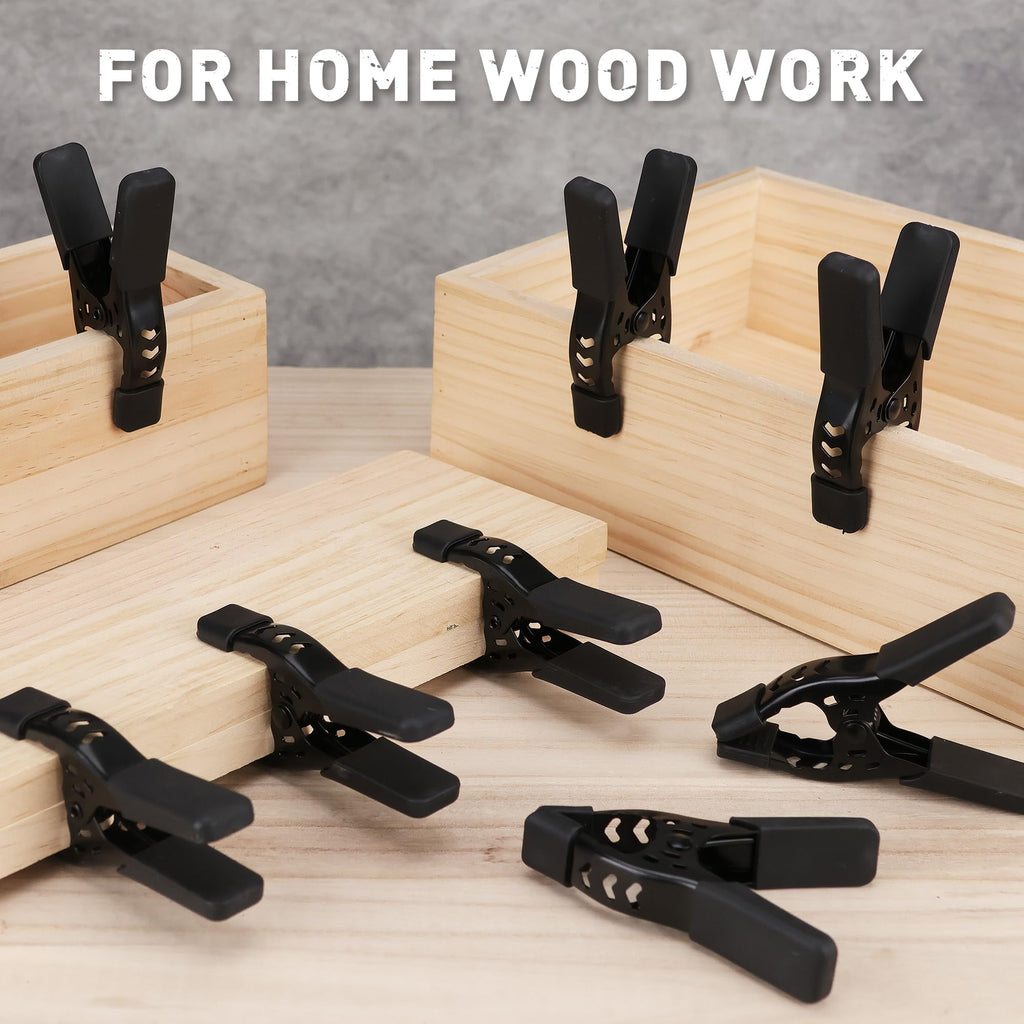20-Piece Spring Clamps for Woodworking/Backdrop Stand/Pool Cover / 4-inch Tarp Clamps Heavy Duty Clips Spring Clips Metal Clamp Large Heavy Duty Clamps
