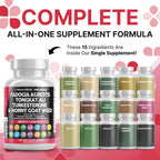 Clean Nutraceuticals Fadogia Agrestis Tongkat Ali Turkesterone Supplement with Horny Goat Weed, Saw Palmetto, Maca Root, Siberian Ginseng, Tribulus Terrestris, Fenugreek, Wild Yam - 60 Count