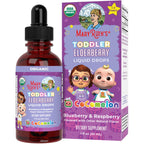 MARYRUTH'S Cocomelon Toddler Elderberry Syrup, USDA Organic Elderberry, Sugar Free Kids Immune Support Supplement for Ages 1-3 Years, Clean Label Project Verified®, Vegan, Gluten Free, 1 Fl Oz