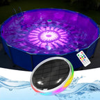 Solar Floating Multicolor Pool Lights with Remote Timer Waterproof Lamp 9 Fixed Adjustable Color for Family Night Swimming Security Lighting, Use to Yard, Garden, Outdoor Inground Pool, Ponds, Hot Tub