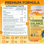 Feminine Balance Gummies, Probiotics Gummies for Women - pH Balance, Odor Control, Vaginal Flora & Digestive Health - Vaginal Probiotic with Vitamin C for Immune, Hawaiian Pineapple Flavor, 90 Gummies