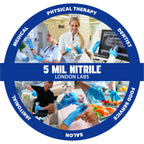 London Labs Synthetic Vinyl Exam Gloves (1000, Small)