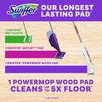 Swiffer PowerMop Wood Mopping Pad Refills for Floor Cleaning, 11 Count (Pack of 2)