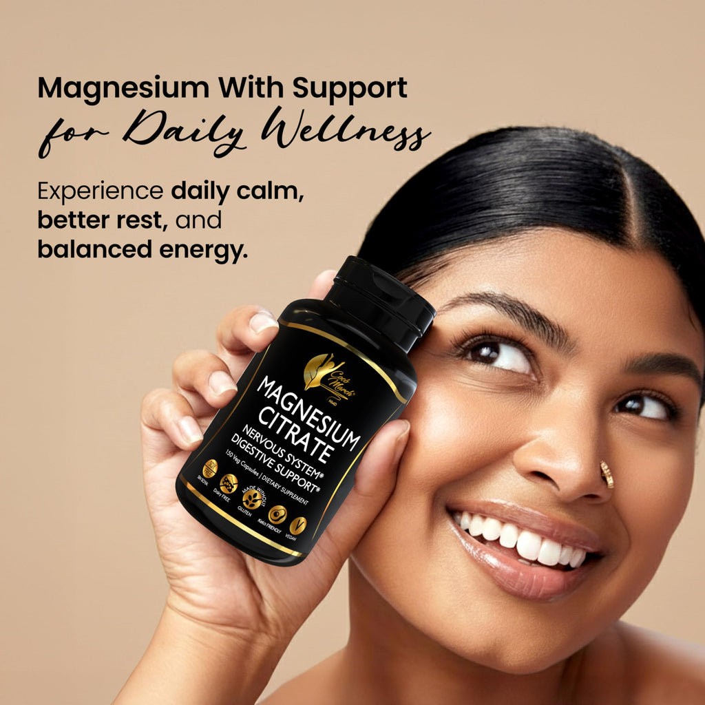 Cocó March N.M.D Magnesium Citrate 500mg per Serving, Gluten Free, Supports Sleep, Digestive Health, Muscle Function & Relaxation, High Absorption, Non-GMO, 150 Capsules