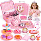 Hohosunlar Tea Party Set for Little Girls, Kids Tea Set for Toddler 3-5 6-8