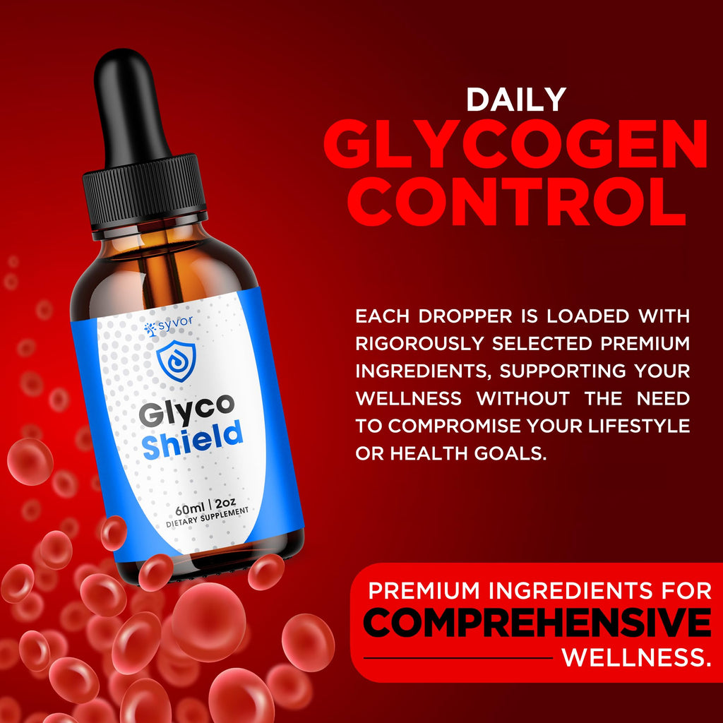 (2 Pack) Glyco Shield Drops, Official Glyco Shield Blood Support Drops With All Natural Ingredients, GlycoShield Maximum Strength Liquid Supplement Supporting Health & Wellness Naturally (60 Servings)