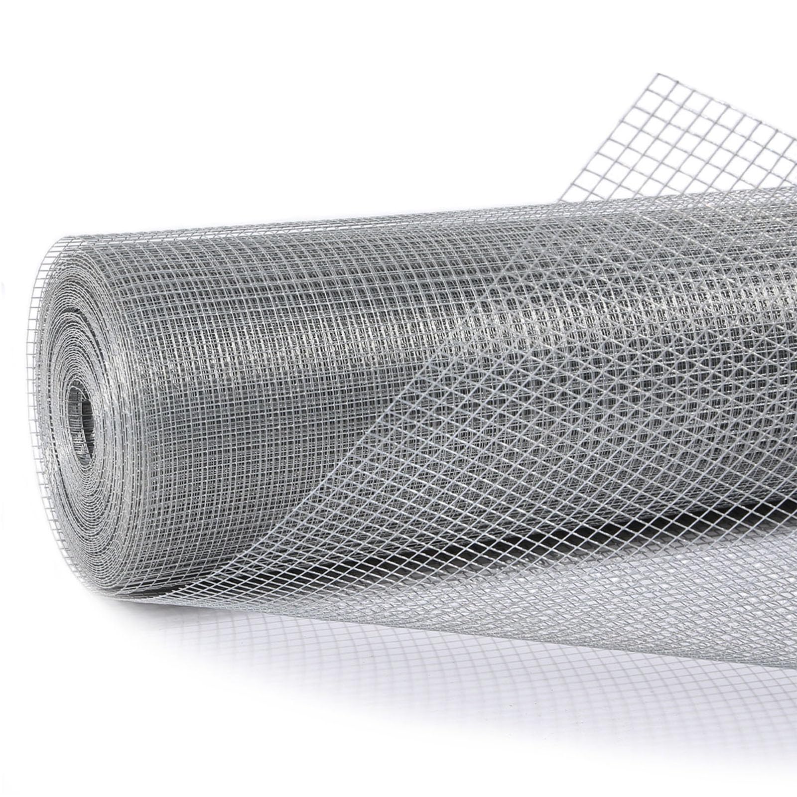 Salmut Hardware Cloth 1/4 in. x 4 ft. x 50 ft. 23-Gauge, Galvanized Wire Mesh Fencing, Chicken Wire Mesh, Wire Fence Roll, Garden Fencing, Snake Fencing, Hardware Mesh