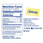 SPLENDA Zero Calorie Sweetener, 800 Count Packets