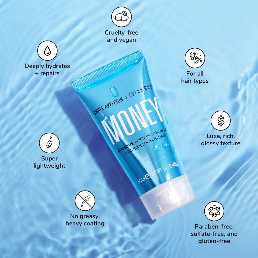 COLOR WOW Money Masque 1.7 Fl Oz – Deep Hydrating Conditioning Treatment by Celebrity Stylist Chris Appleton, Vegan Formula
