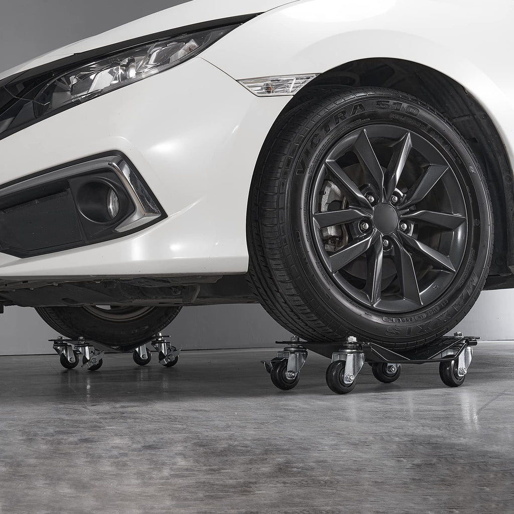 VEVOR Wheel Dolly, 3000 lbs Car Moving Dolly, Wheel Dolly Car Tire Stake Set of 2 Piece, Heavy-Duty Car Tire Dolly Cart Moving Cars, Trucks, Trailers, Motorcycles, and Boats