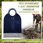 Lanties Hoe Head 1.6 lb, 4-1/2" Blade Width, 1-3/4" Diameter Hole, Grub Hoe Head Garden Steel Tool for Tough Soil, Garden Hacking, Landscaping, Farming or Yard Work, No Handle Included(Blue,1 Pcs)
