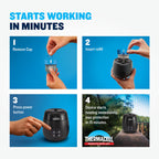 Thermacell Patio Shield Mosquito Repellent E-Series Rechargeable Repeller Bundle; 20’ Mosquito Protection Zone; Includes 240-Hour Repellent Refill; No Spray, Flame or Scent; Bug Spray Alternative
