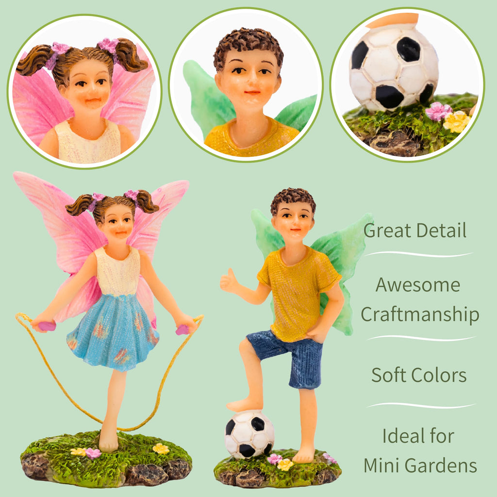 PRETMANNS Fairies for Fairy Garden Accessories Outdoor 2-Piece Fairy Set