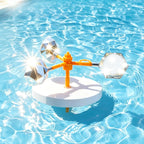 Mqiielle Duck Deterrent for Pool Floating Reflective Bird Scare Device, Automatic Swinging, Keep Birds Ducks Away from Your Backyard, Pool, Boat and Garden Roof