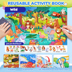 JoyCat Seek & Find Game Books - Preschool Learning Activity for Toddlers & Kids Ages 3-5, Travel Activities Toys for Road Trip Car Airplane, Busy Book, Birthday Gifts for Girls and Boys Ages 4-8