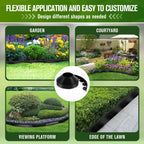 Landscape Edging, 3" x 66' Garden Edging, No Dig Edging for Landscaping with 80 Pcs Anchoring Spikes, Flexible Landscape Border Edging for Landscaping, Yard Lawn, Flower Beds(Black)