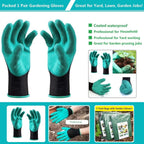 Standard 3-Pack 16 Gallons Yard Garden Bags (D18,H15 inch) W/Gardening Gloves, Reusable Leaf Bags,Grass Clippings,Lawn Debris Bag,Laundry Container,Patio Trash Bin,Yard Waste Bags,Weeds Bag 4 Handles