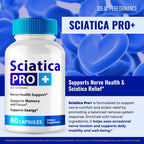 Sciatica Pro Plus Capsules, Sciatica Pro+ Nerve Support Supplement Pills - Maximum Strength, All Natural Support to Maintain Healthy Nerves, Advanced Formula Sciatica Pro + Reviews (5 Pack)