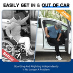 4 in 1 Car Door Handle Assist for Elderly 2PCS - Multifunction Car Transfer Aid - Help Elderly Get Out of Car, Auto Cane Portable Vehicle Support Handle for Seniors, Handicapped, Max 450 Pounds