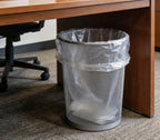 LUTREVA 7-10 Gallon Trash Can Liners 1000 Count Garbage Bags 24'' x 24'' Clear