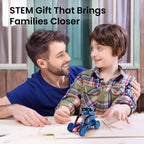 Sillbird Solar Robot Building Kit STEM Gift for Boys Aged 8-12, 12-in-1 DIY Science Educational Robotic Toys for Kids Teens Birthday, Powered by The Sun with 190 Pieces